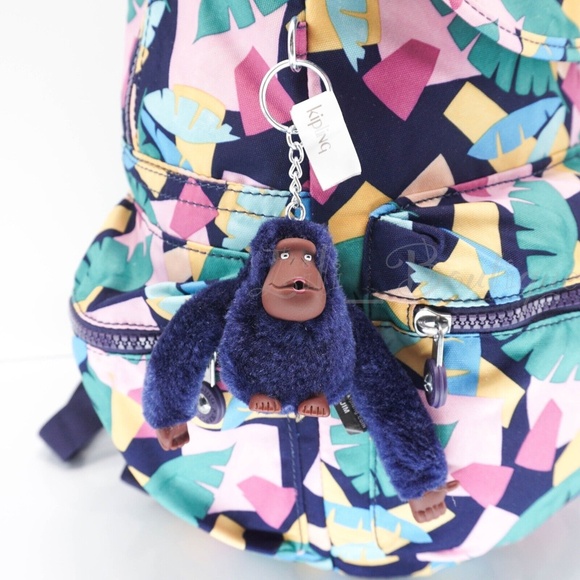 NWT Kipling BP4391 Ezra Travel Bag Backpack Polyester Radiant Palms Multi $129 main image 13